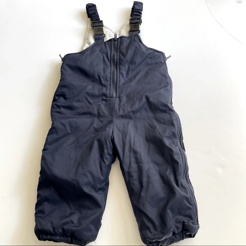 Gymboree fleece lined snow bibs